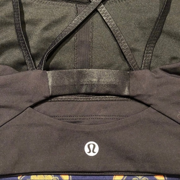 Lululemon Black longline strappy crop - Picture 3 of 6